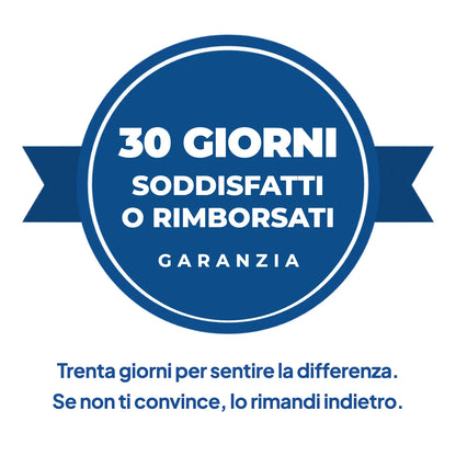 Garanzia 30 giorni soddisfatti o rimborsati